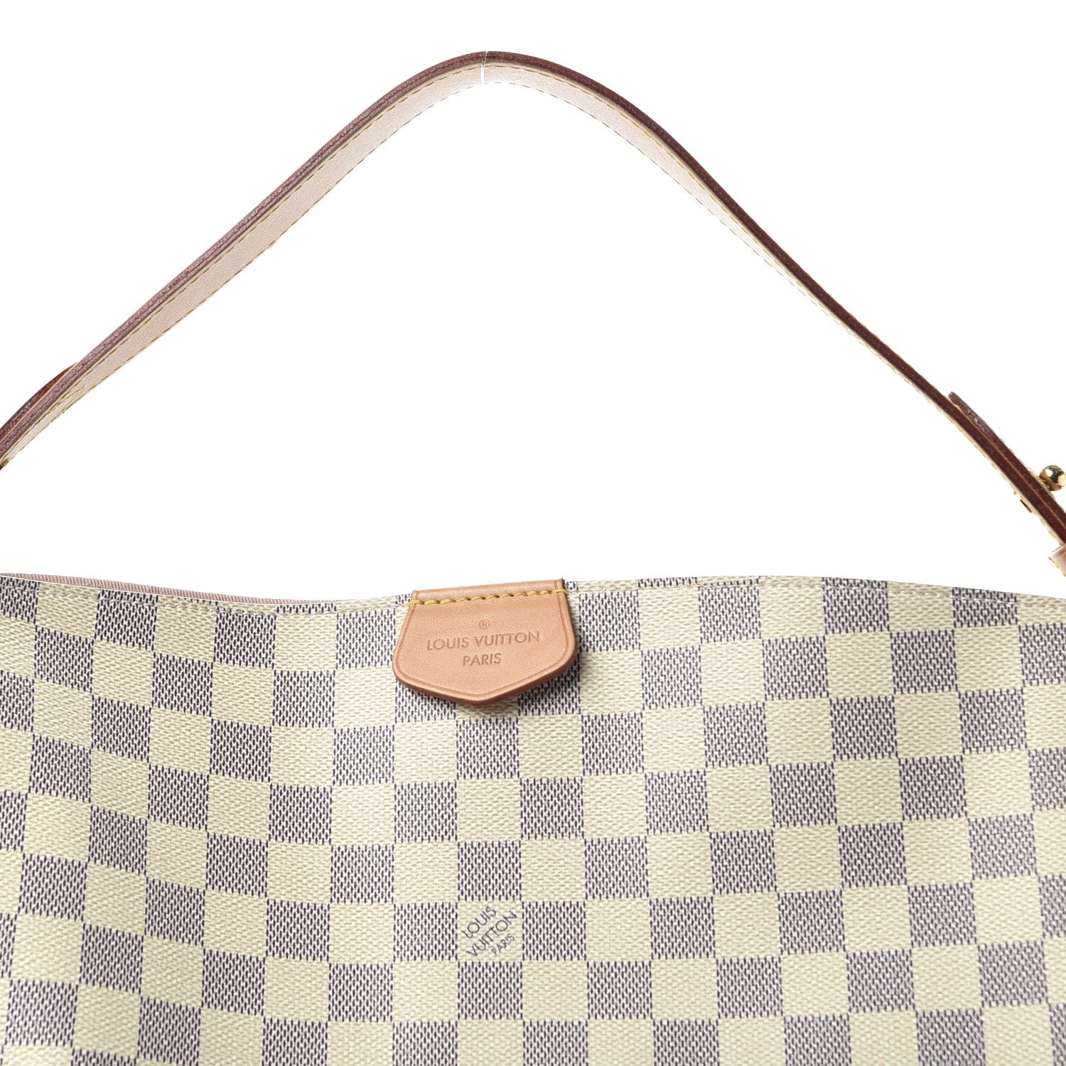 Louis Vuitton Damier Azur Graceful MM Rose Ballerine 10 of 11