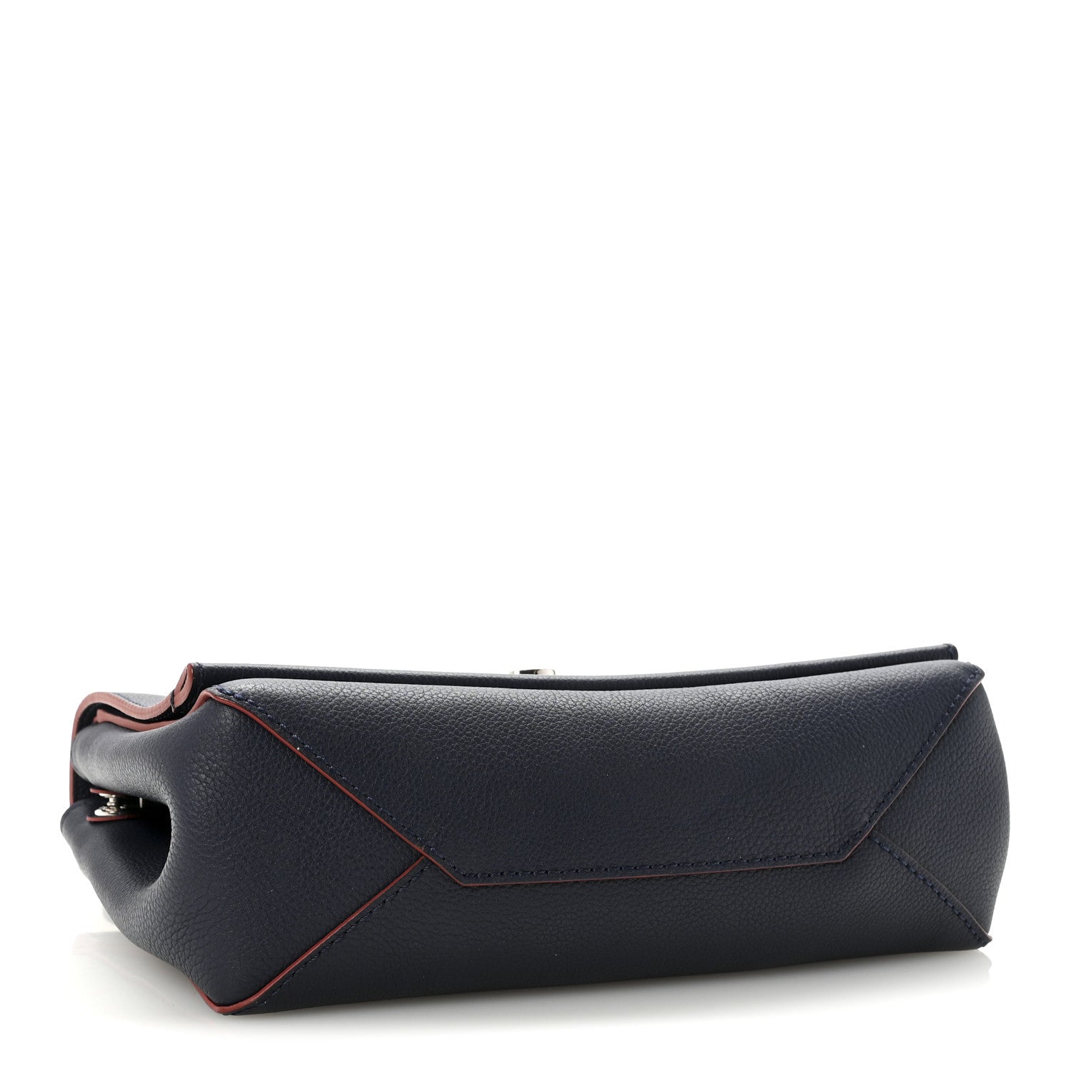 Louis Vuitton Calfskin Lockme II Chain Bag BB Marine Rouge 4 of 9