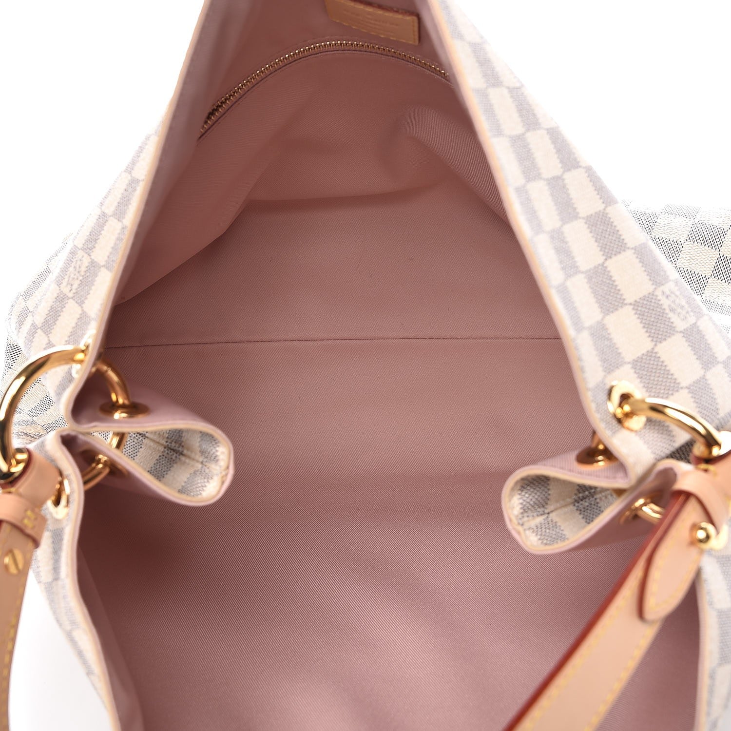 Louis Vuitton Damier Azur Graceful MM Rose Ballerine 5 of 7
