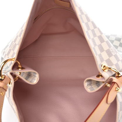 Louis Vuitton Damier Azur Graceful MM Rose Ballerine 5 of 7