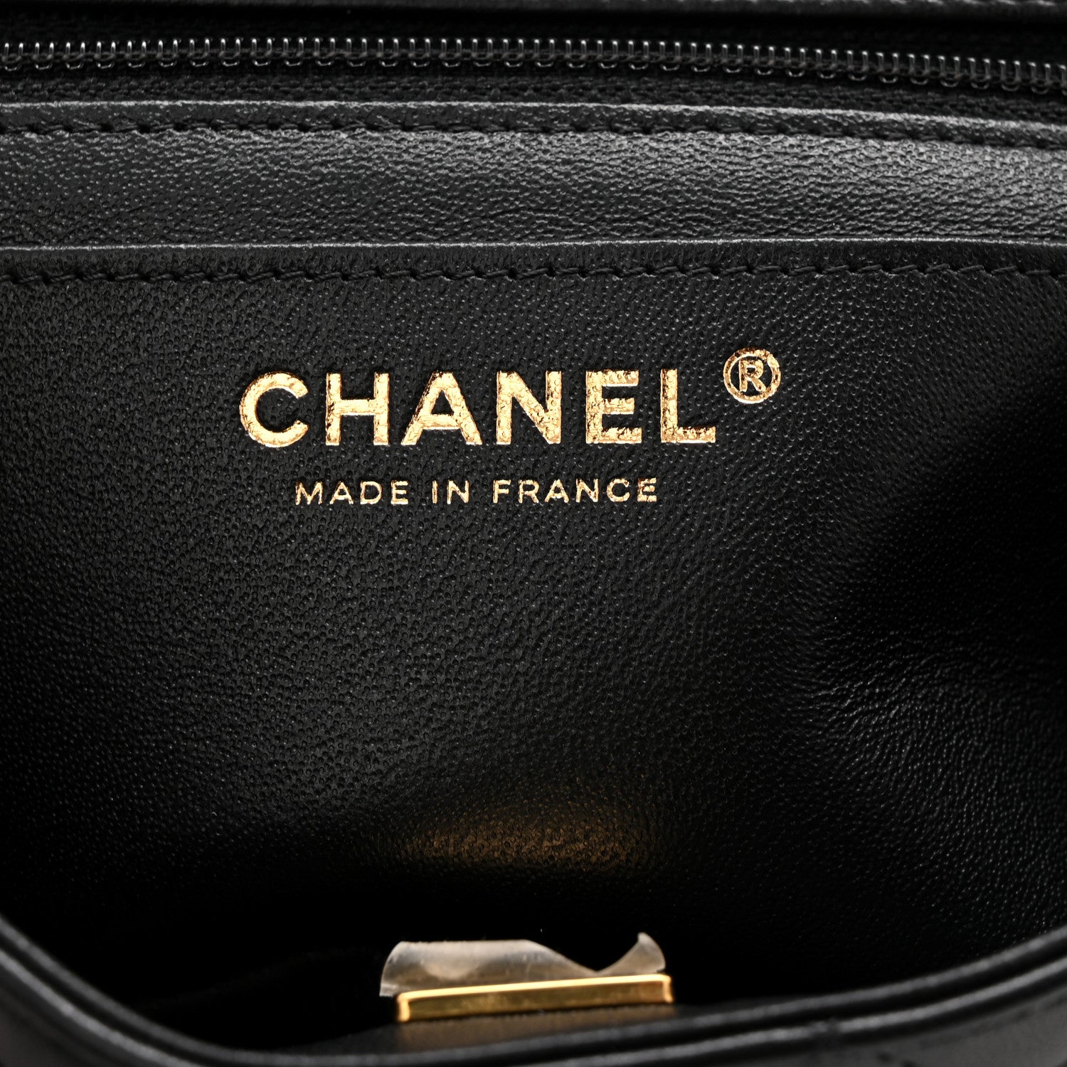 Chanel Lambskin Quilted Mini Rectangular Flap Black 6 of 11