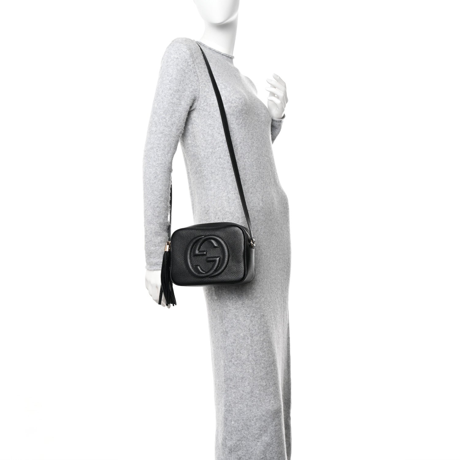Gucci Pebbled Calfskin Small Soho Disco Bag Black 2 of 10