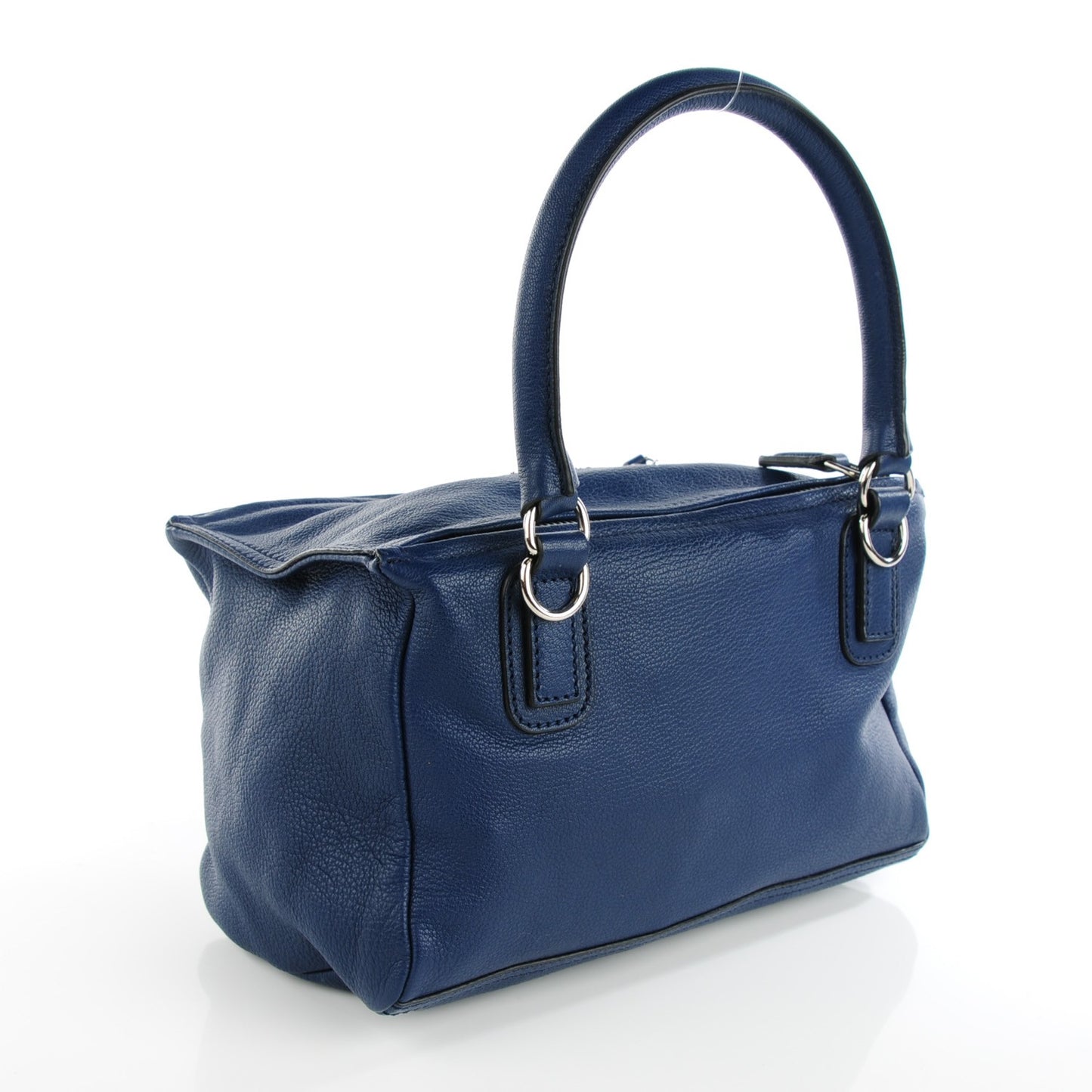 Sugar Goatskin Small Pandora Deep Blue
