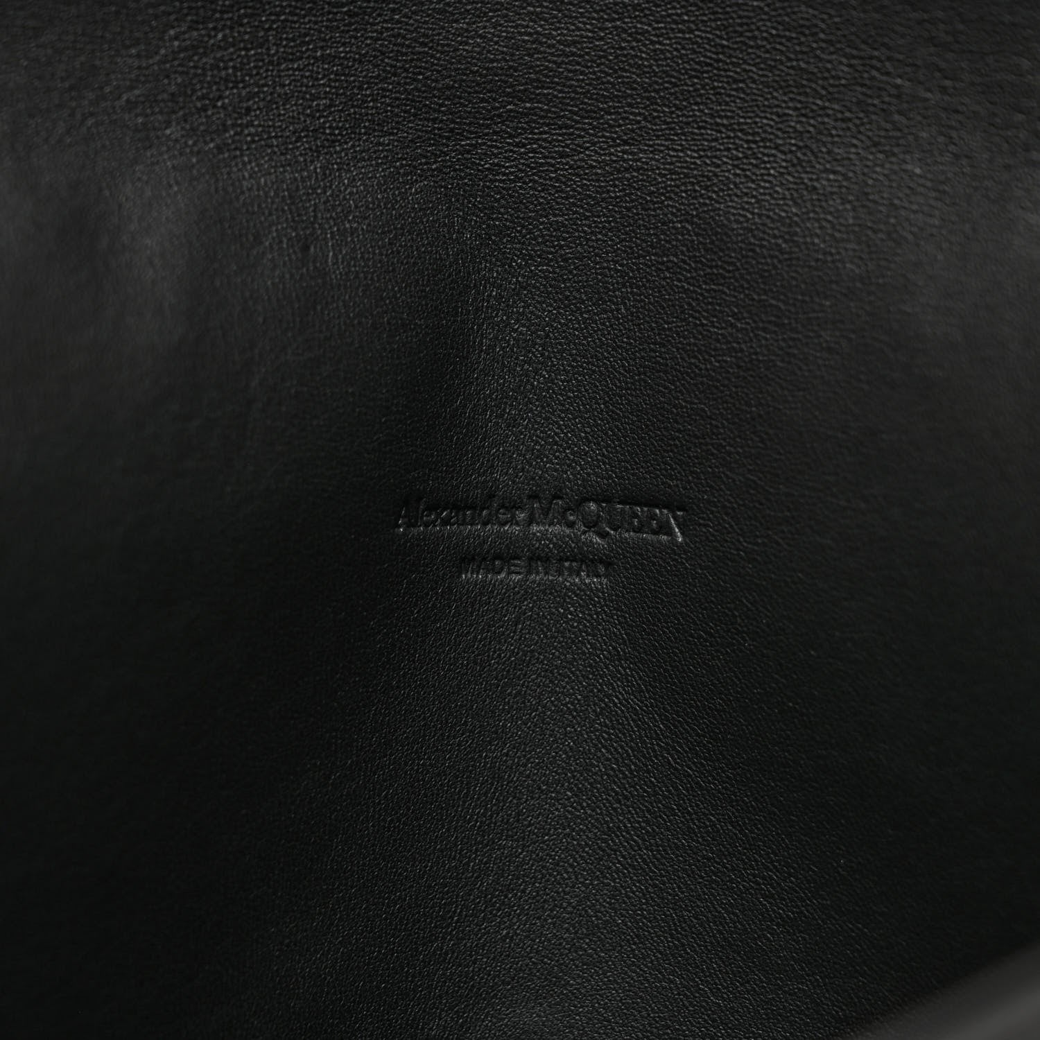Alexander McQueen Calfskin Studded Skull Envelope Clutch Black 6 of 6