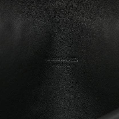 Alexander McQueen Calfskin Studded Skull Envelope Clutch Black 6 of 6