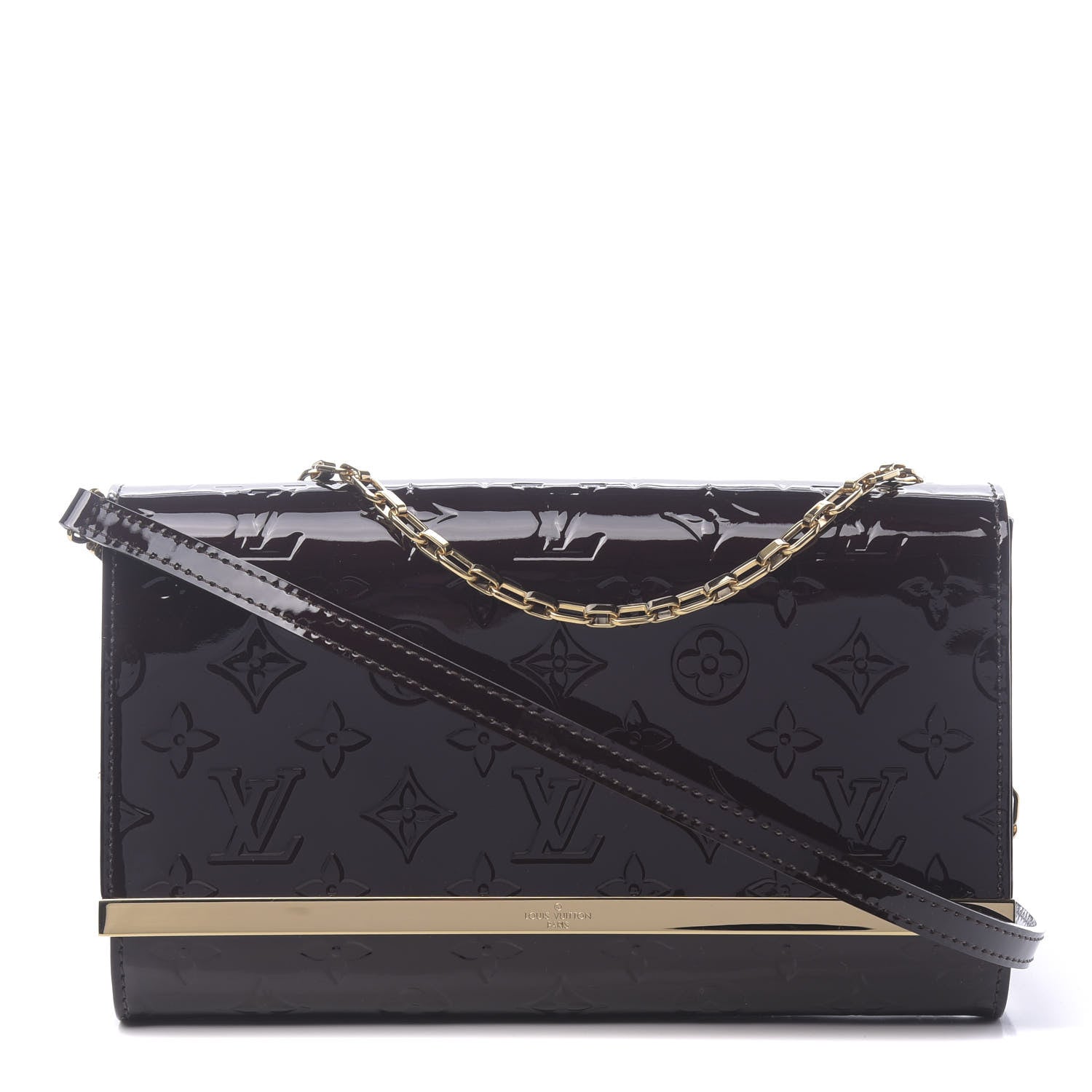 Louis Vuitton Vernis Ana Clutch Amarante 1 of 10