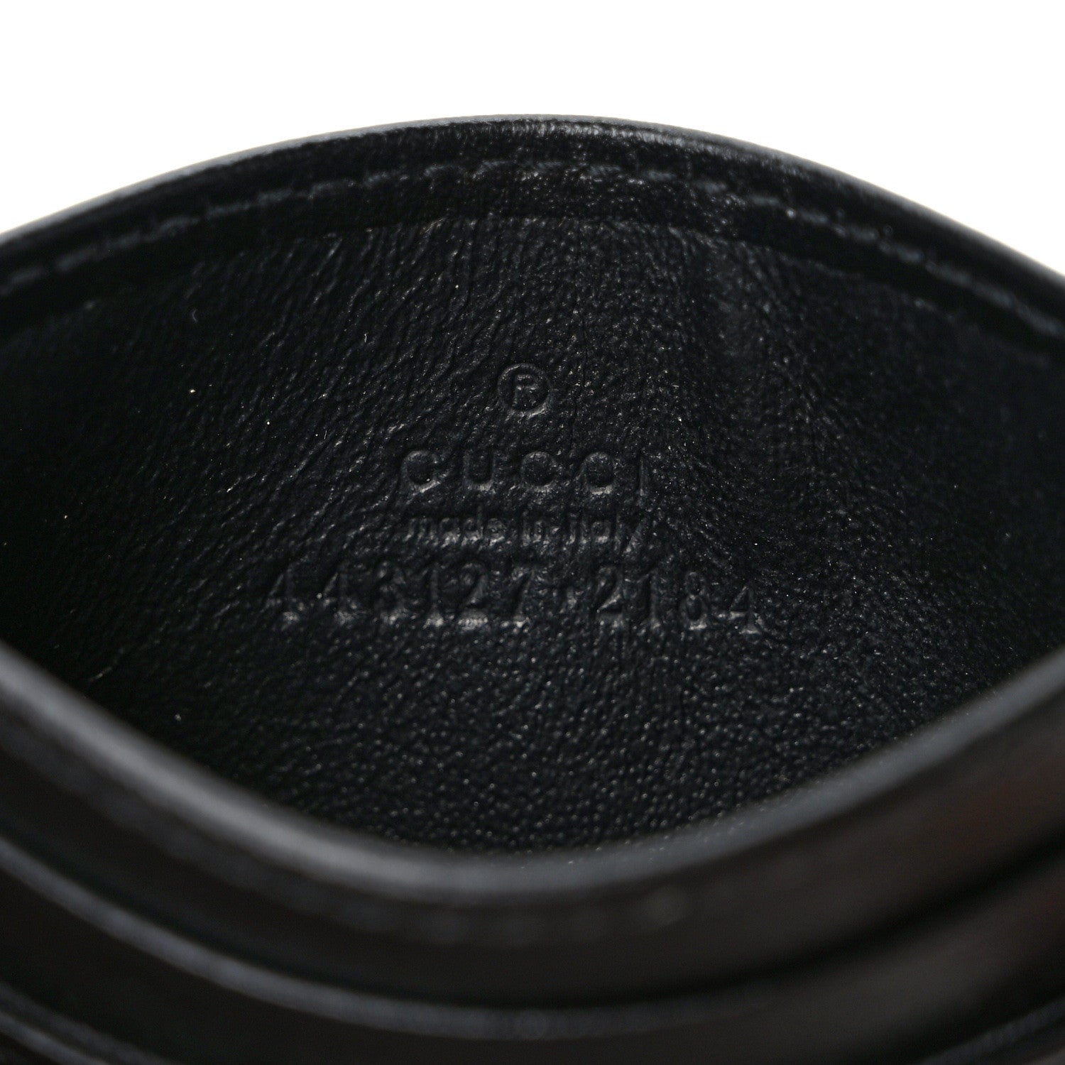 Gucci Calfskin Matelasse GG Marmont Card Holder Black 6 of 7