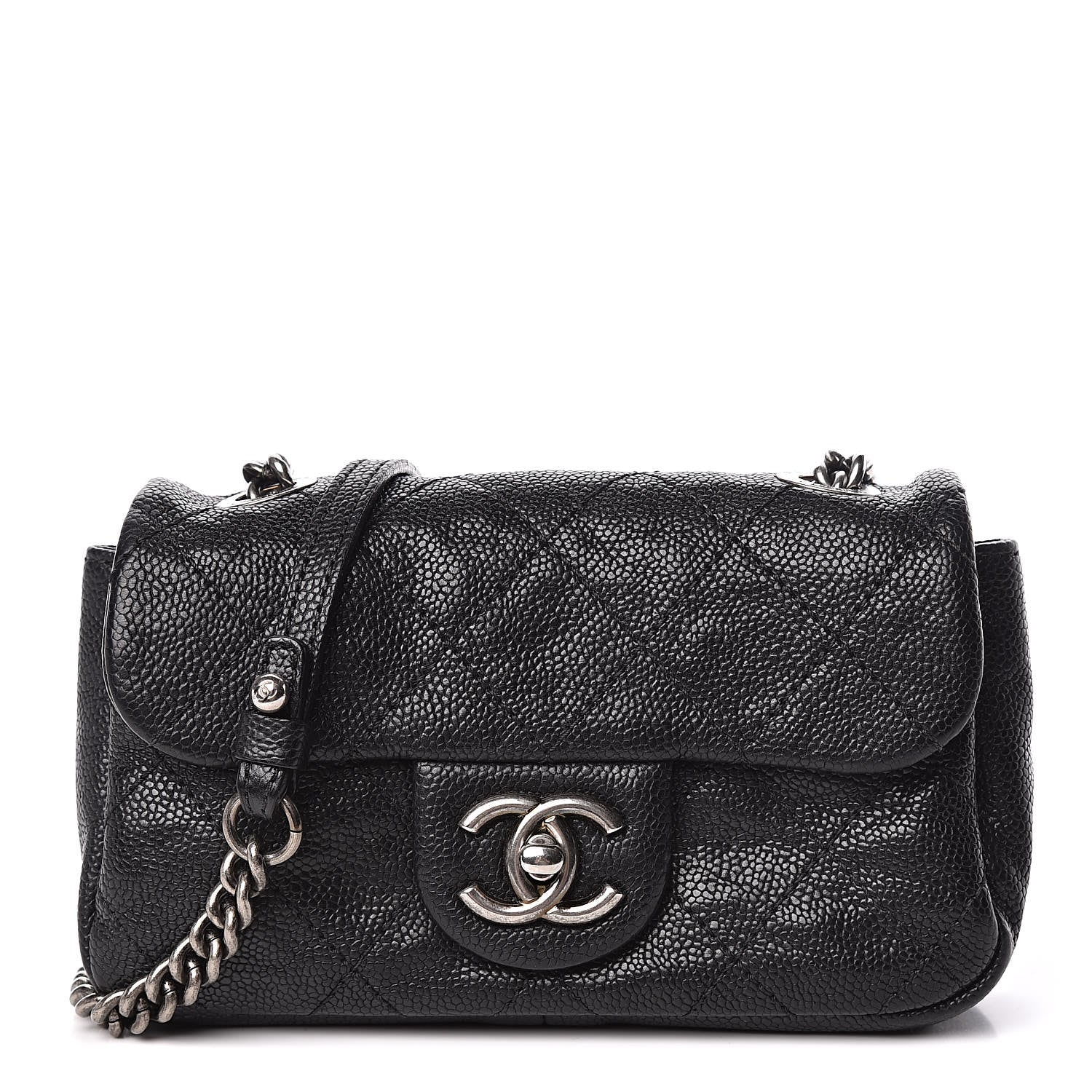 Chanel Caviar Quilted Mini Simply CC Flap Black 1 of 11
