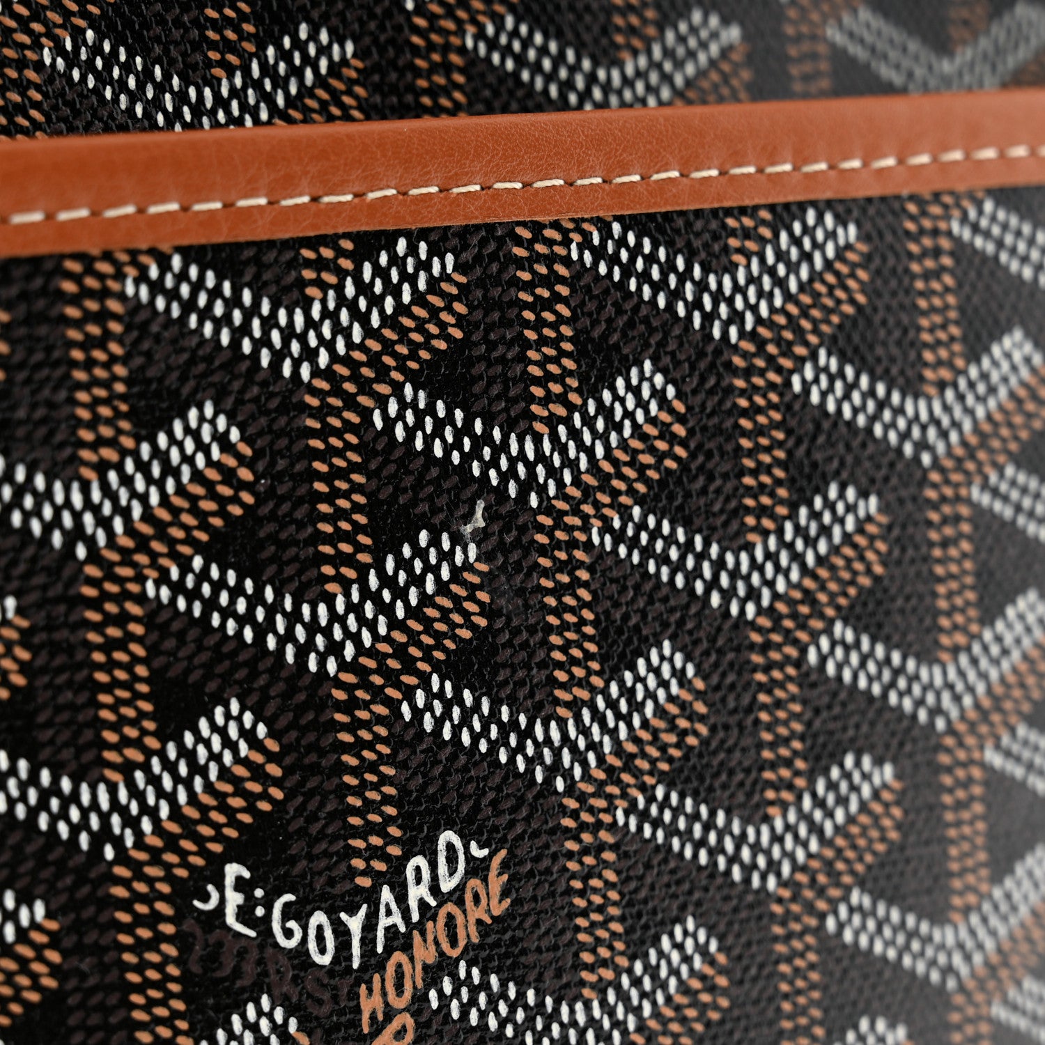Goyard Goyardine Jouvence MM Toiletry Pouch Black Gold 7 of 8