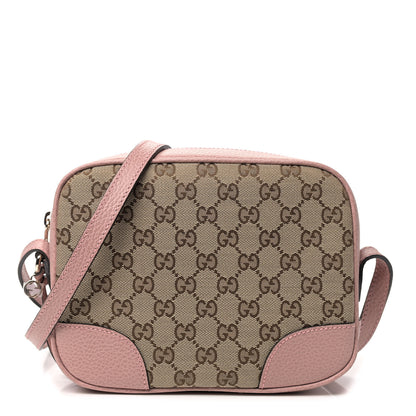 Gucci Monogram Mini Bree Messenger Bag Beige Soft Pink 1 of 9