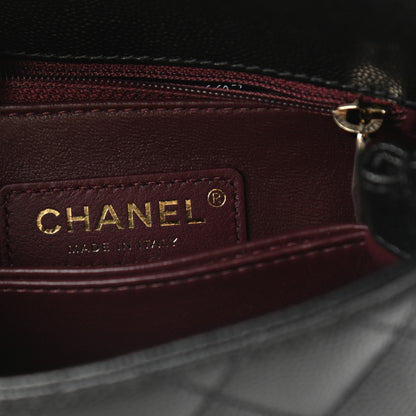 Chanel Caviar Quilted Extra Mini Coco Handle Flap Black 6 of 9