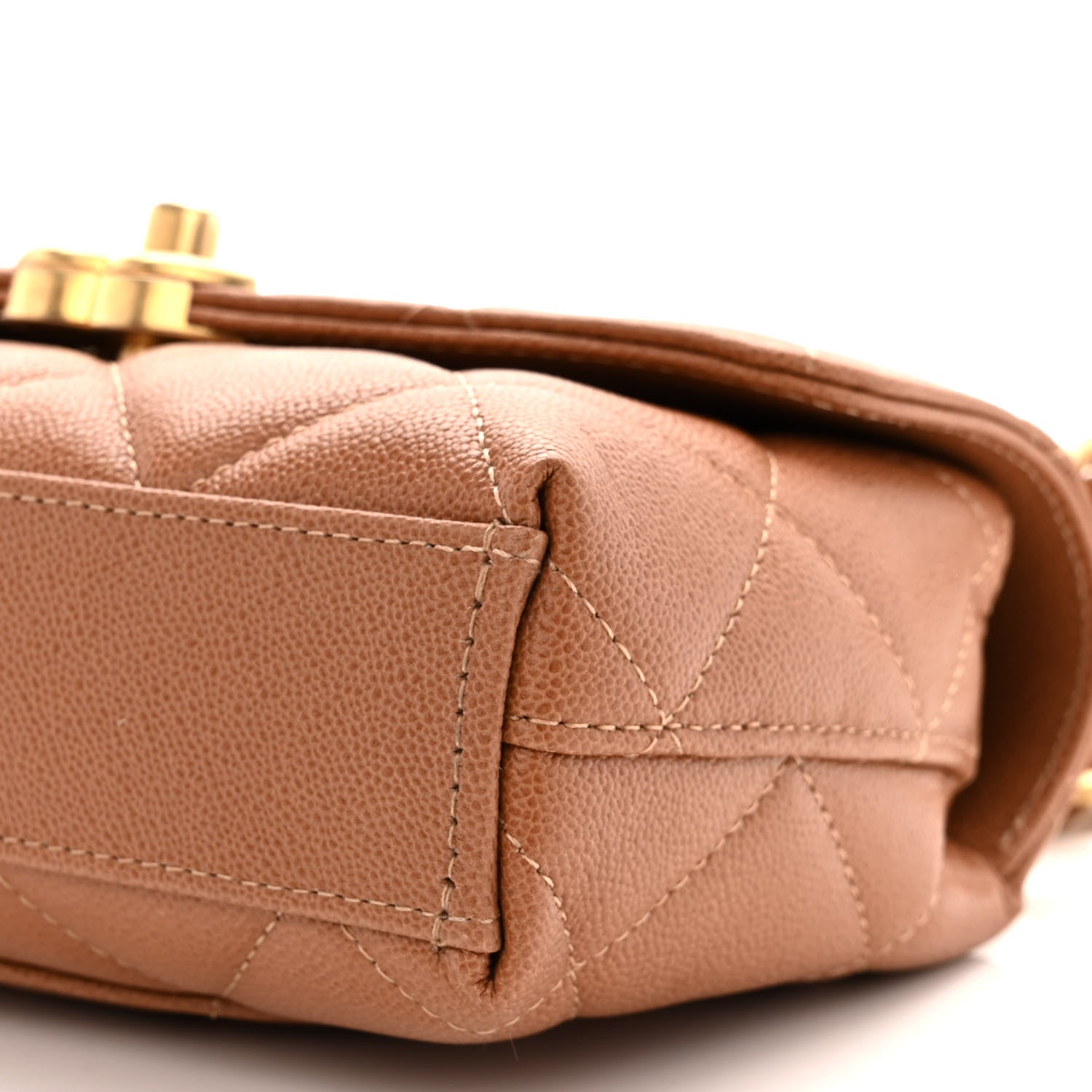 Chanel Caviar Quilted Small Flap Dark Beige 10 of 11