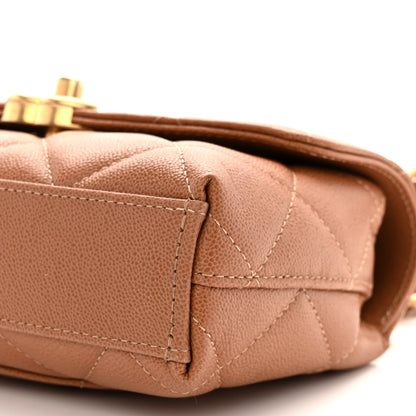 Chanel Caviar Quilted Small Flap Dark Beige 10 of 11