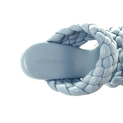 Bottega Veneta Nappa Twisted Padded Intrecciato Curve Slide Sandals 38 Ice 9 of 9