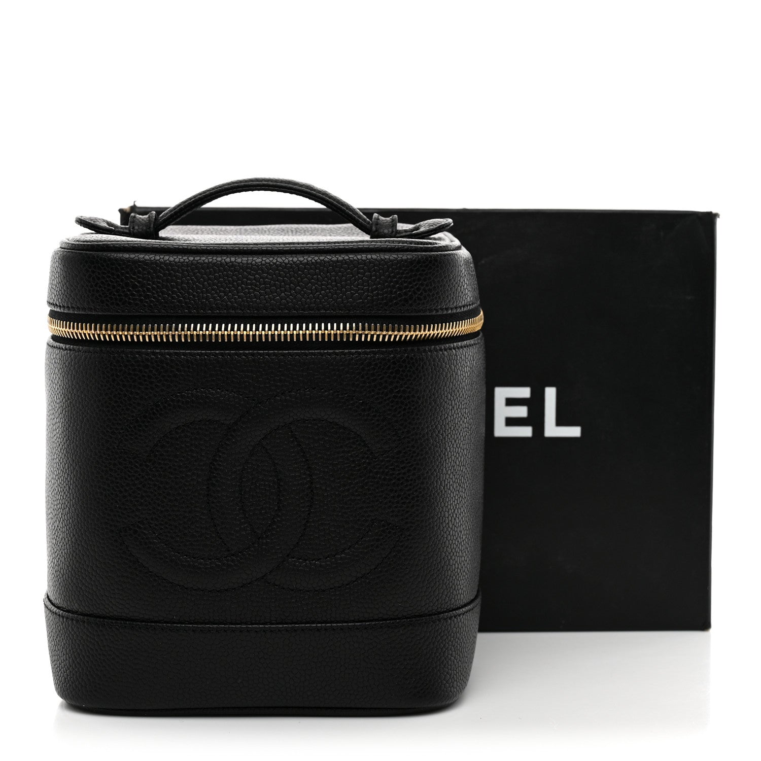 Chanel Caviar Vanity Cosmetic Case Black 9 of 9