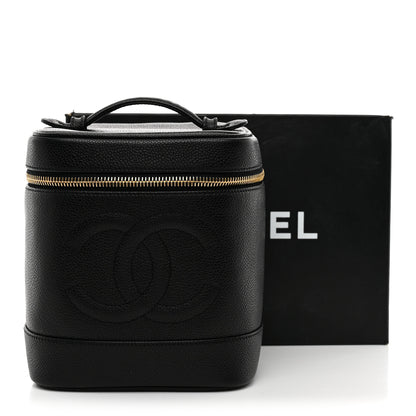 Chanel Caviar Vanity Cosmetic Case Black 9 of 9