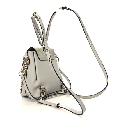 Chloe Suede Calfskin Mini Faye Backpack Airy Grey 3 of 10
