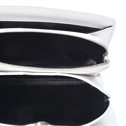 Balenciaga Shiny Box Calfskin Small B Bag White 4 of 8