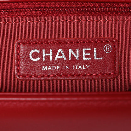 Chanel Lambskin Quilted New Medium Boy Flap Red 6 of 10