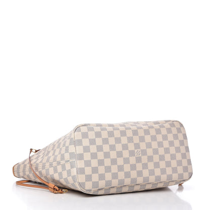 Louis Vuitton Damier Azur Neo Neverfull MM Rose Ballerine 4 of 10
