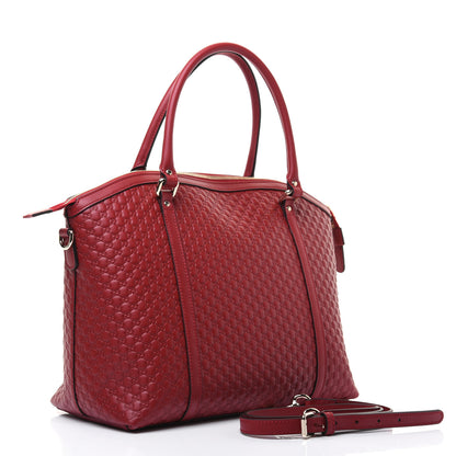 Gucci Soft Microguccissima Dome Satchel Red 3 of 17