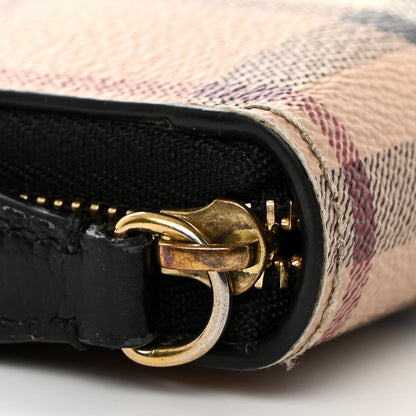 Burberry Haymarket Check Zip Around Wallet 9 of 11