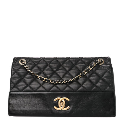 Chanel Calfskin Quilted Jumbo Soft Elegance Flap Black 1 of 11