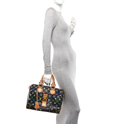 Louis Vuitton Monogram Multicolor Speedy 30 Black 2 of 11