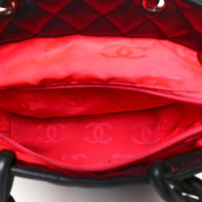 Chanel Calfskin Quilted Medium Cambon Tote Black White 4 of 18