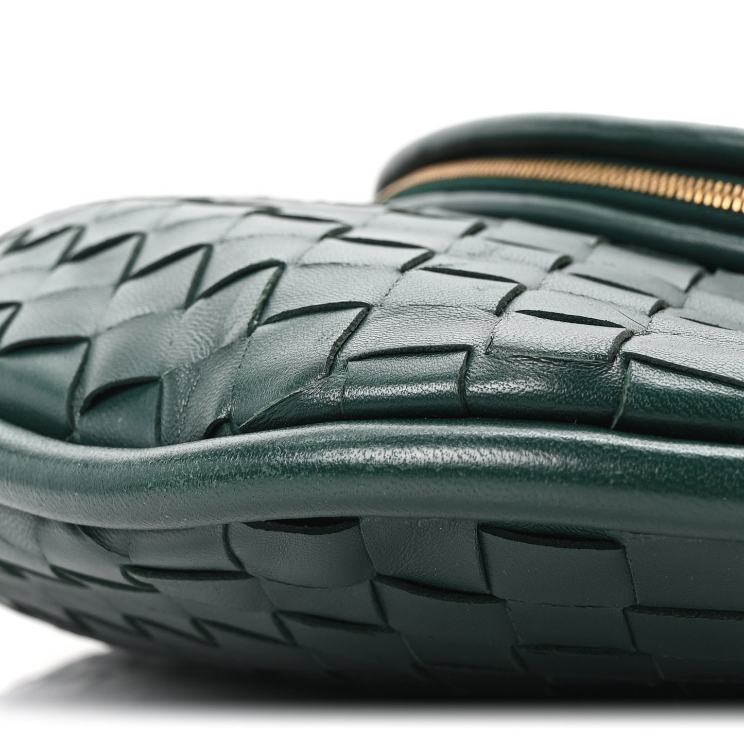 Nappa Intrecciato Medium Gemelli Emerald Green