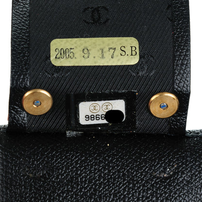 Chanel Grained Calfskin CC Button 6 Key Holder Black 7 of 7
