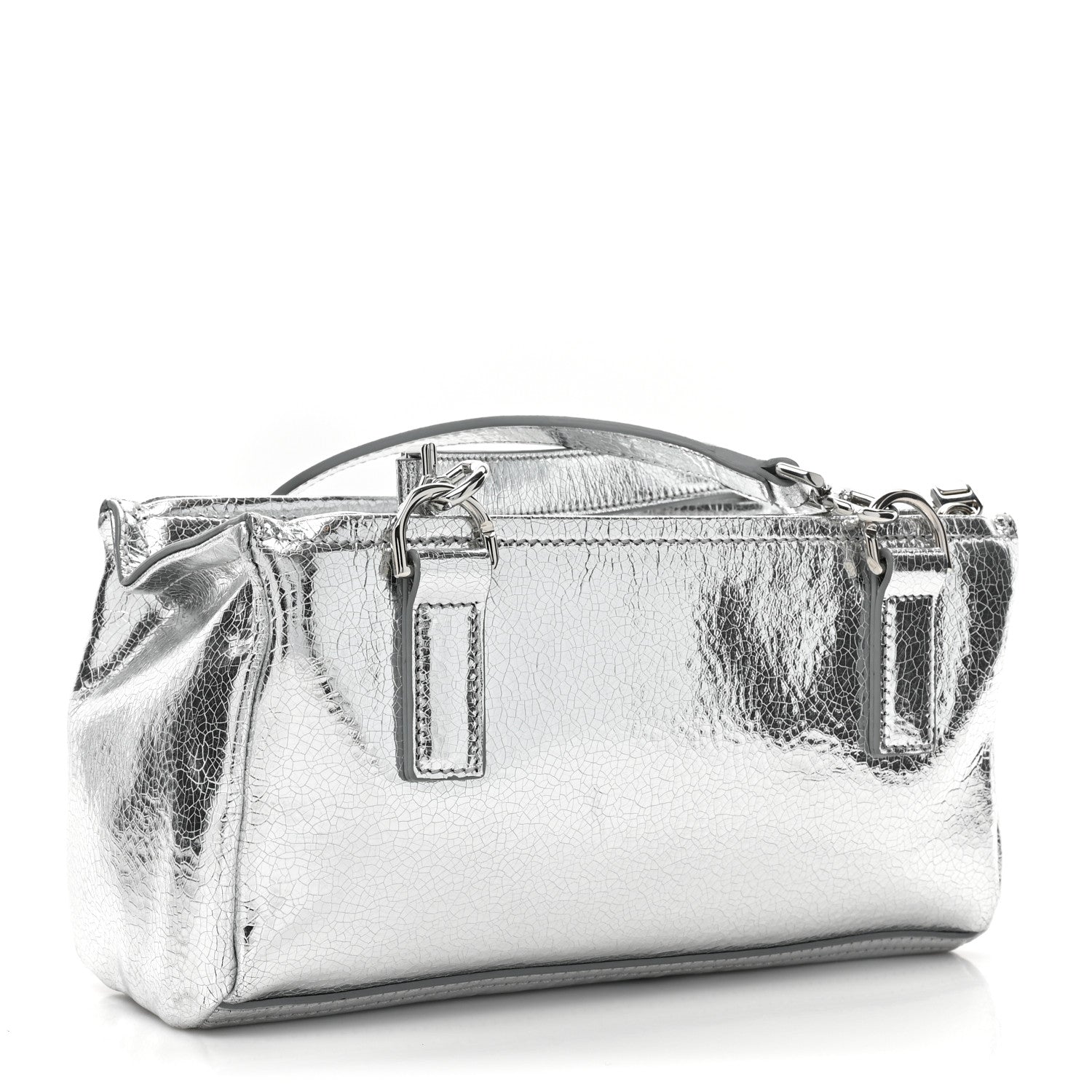 Givenchy Metallic Lambskin Mini Pandora Silvery 4 of 9