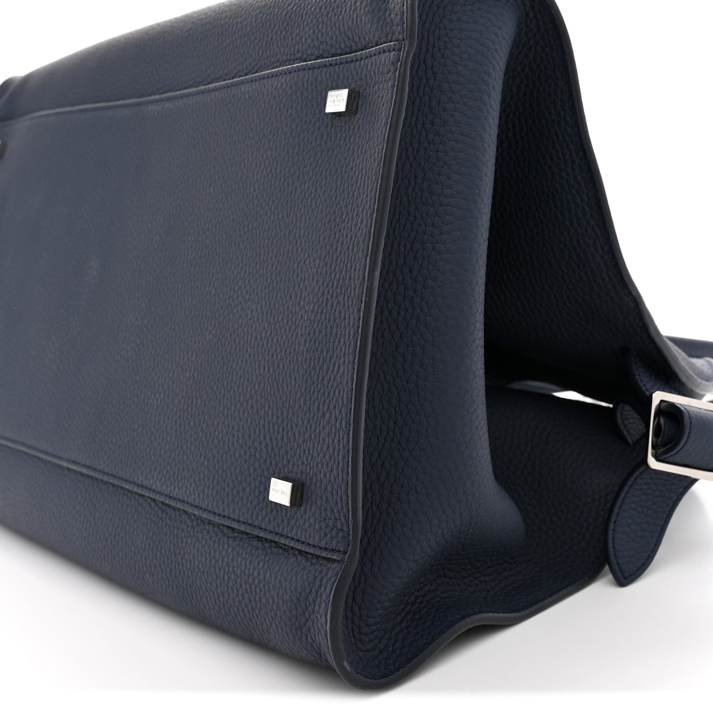 Matte Grained Calfskin Soft Margaux 15 Indigo