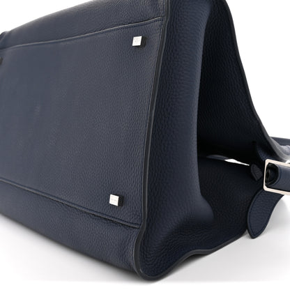 The Row Matte Grained Calfskin Soft Margaux 15 Indigo 9 of 10
