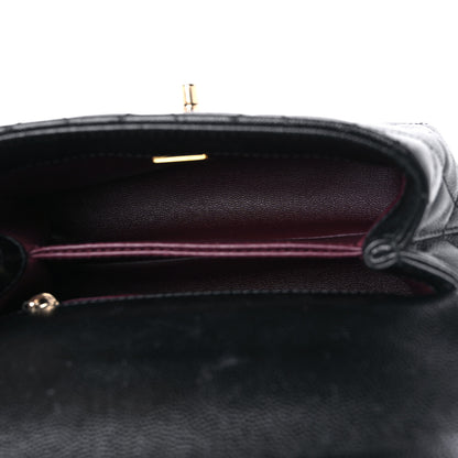 Chanel Caviar Quilted Extra Mini Coco Handle Flap Black 5 of 11