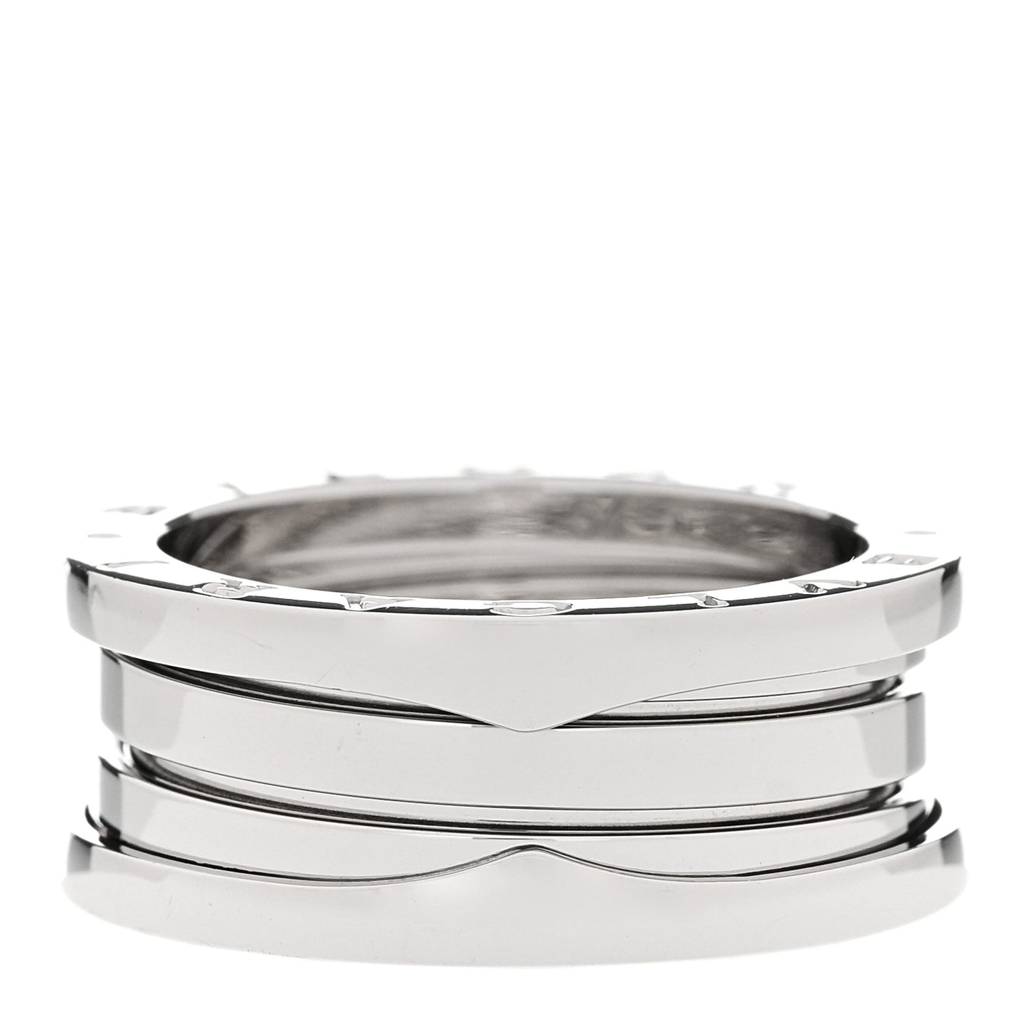 18K White Gold B.Zero1 Two-Band Ring 54 6.75
