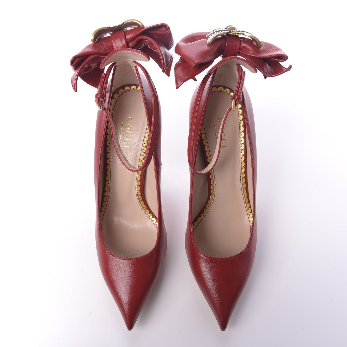 Nappa Queen Margaret Pumps 36 Hibiscus Red