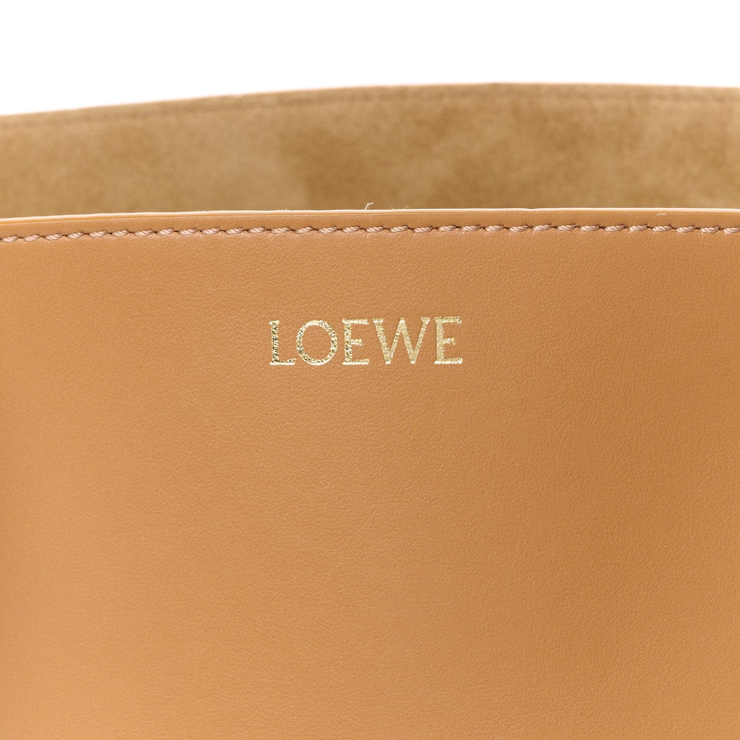 Loewe Shiny Calfskin Medium Puzzle Fold Tote Warm Desert Black 7 of 13