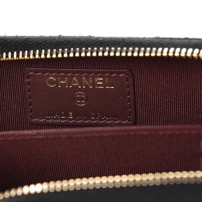 Chanel Caviar Quilted Zip Coin Purse Black 6 of 8