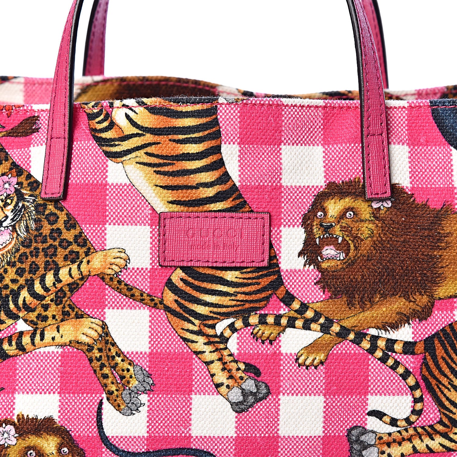 Gucci Canvas Kids Tiger Print Tote Multicolor 10 of 10