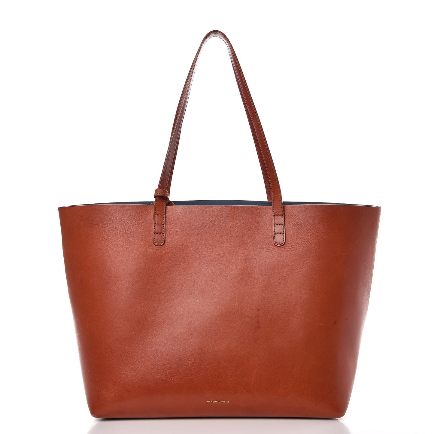 Calfskin Large Shopping Tote Brandy Avion