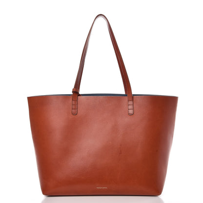 Mansur Gavriel Calfskin Large Shopping Tote Brandy Avion 3 of 14