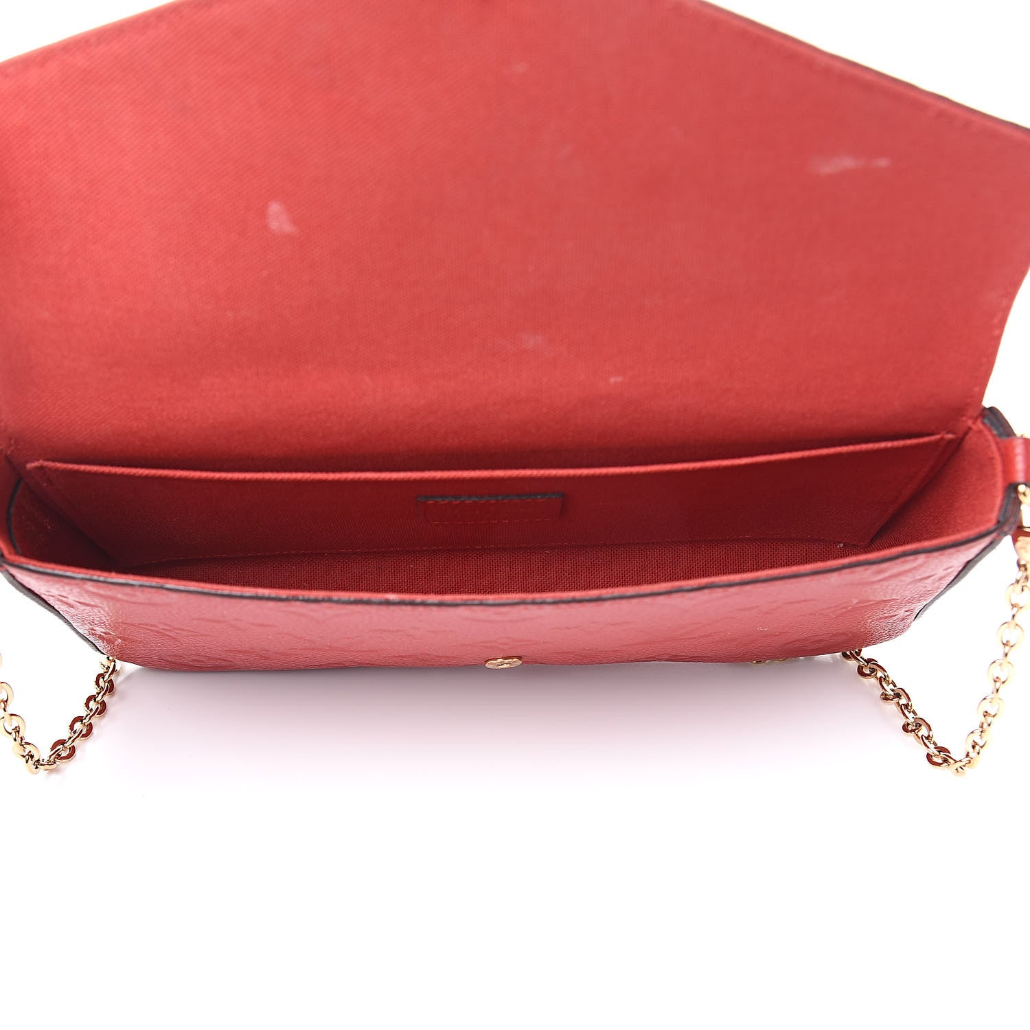Louis Vuitton Empreinte Pochette Felicie Chain Wallet Scarlet 6 of 15