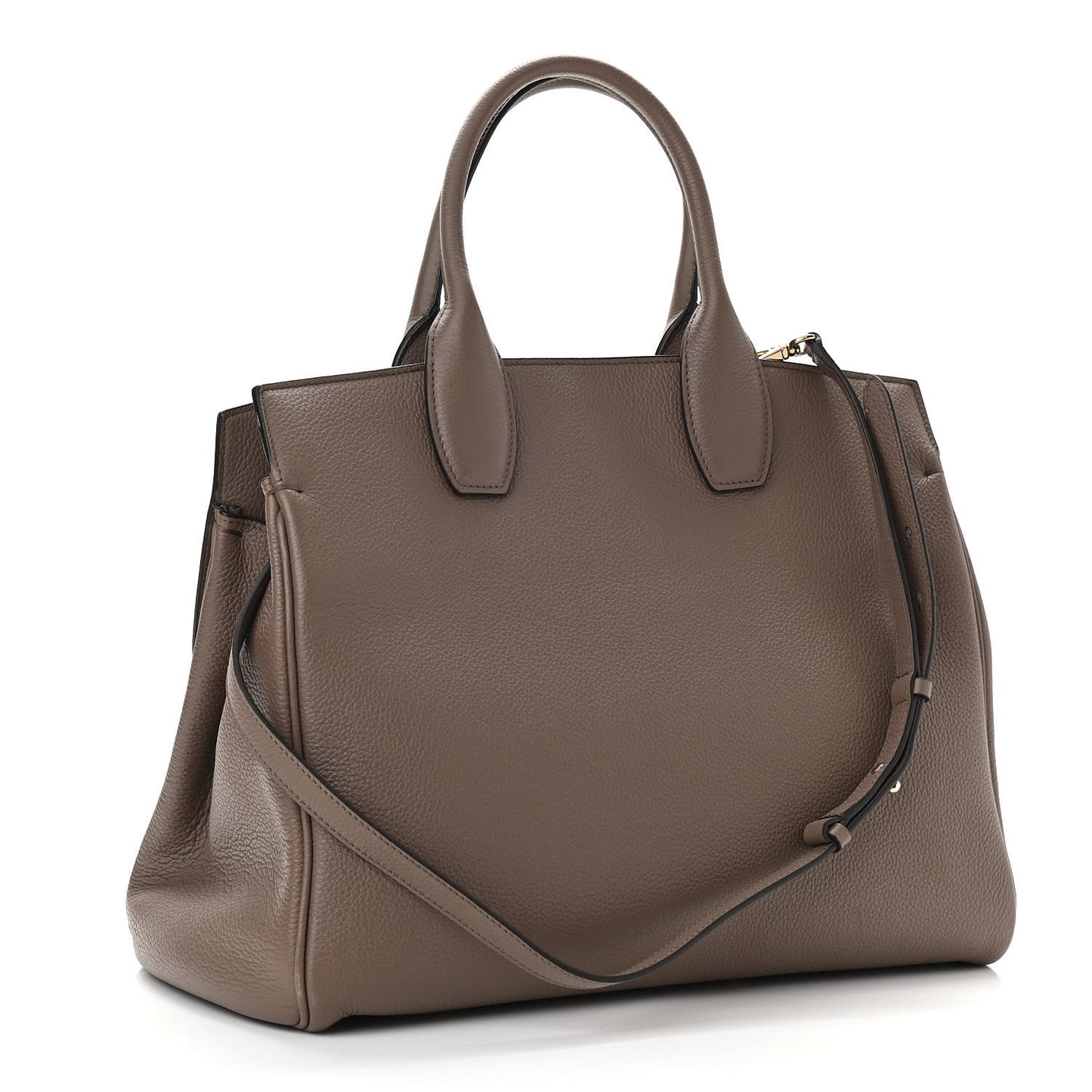 Hammered Calfskin Medium Studio Bag Caraway Seed