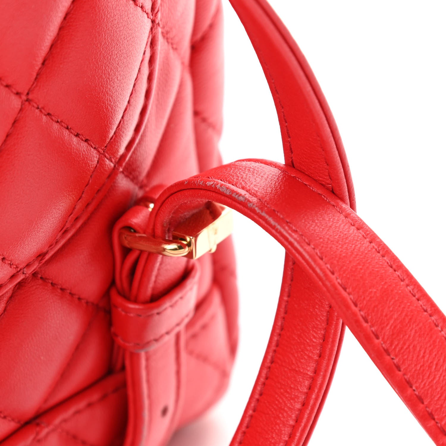 Chanel Lambskin Quilted Small Urban Spirit Backpack Red 11 of 11