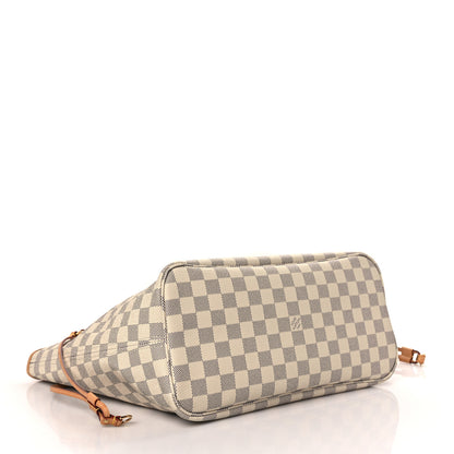 Louis Vuitton Damier Azur Neo Neverfull MM Rose Ballerine 4 of 9