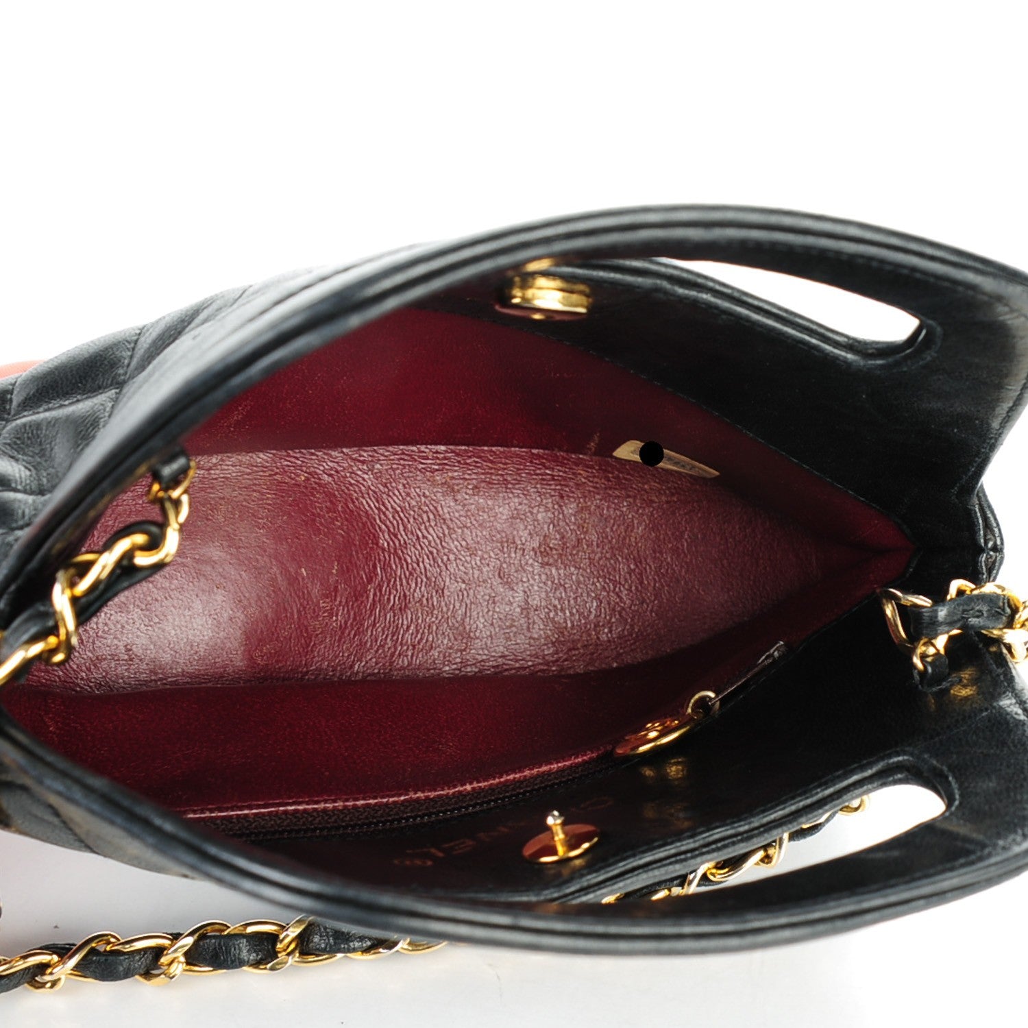 Chanel Lambskin Quilted CC Shoulder Bag Black 5 of 8