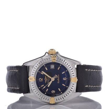 Breitling Stainless Steel 18K Yellow Gold Calfskin 28mm Callistino Quartz Watch Black B52045.1 3 of 11