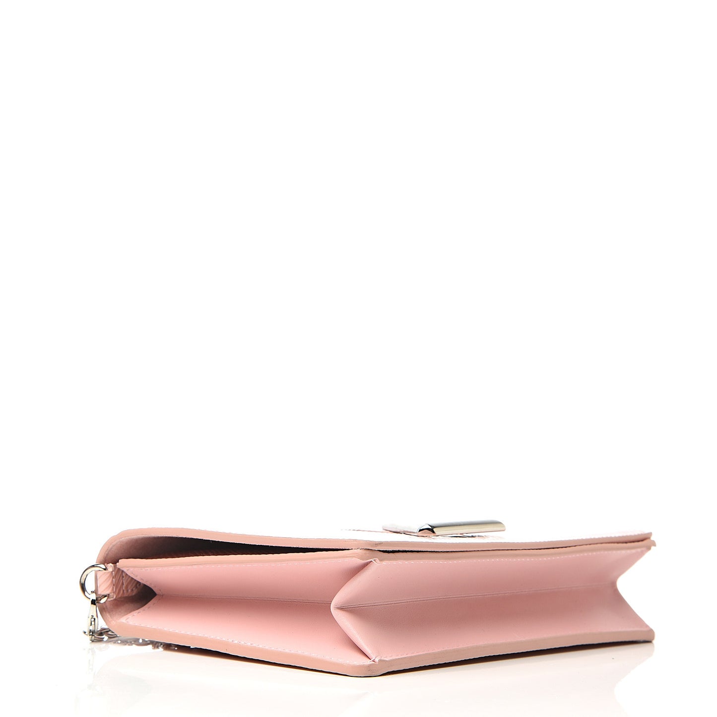 Epi Twist Belt Chain Wallet Rose Ballerine