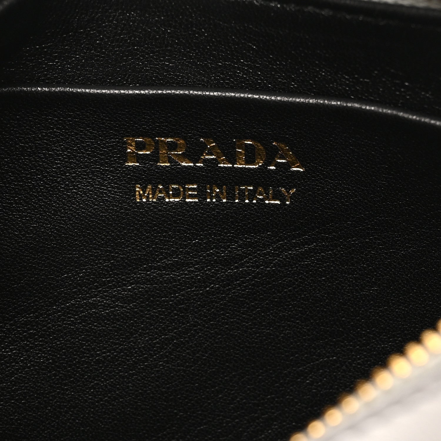 Prada Soft Calfskin Arque Shoulder Bag Granito 6 of 9